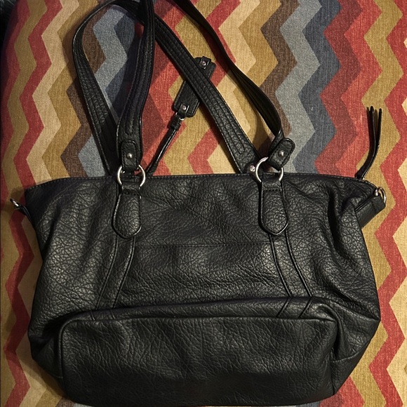 Jessica Simpson Black Leather Women Bag - Picture 2 of 5